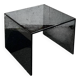 Table basse verre fumé, design Rolf Benz (Made in Germany)