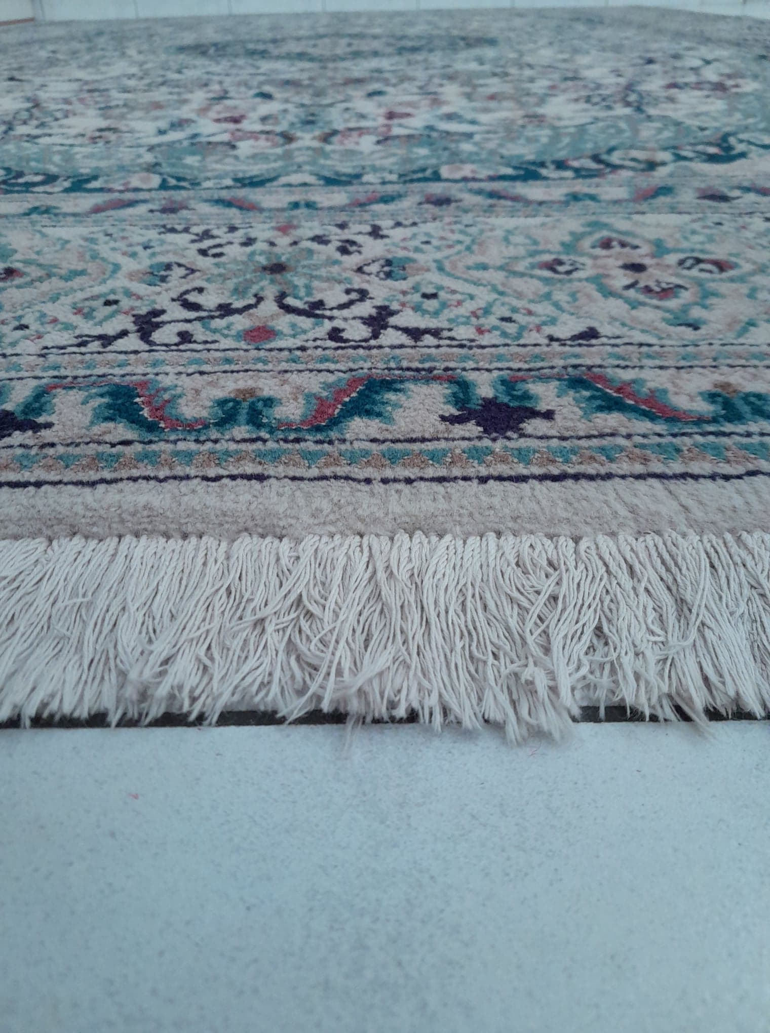 Handmade Persian Nain carpet 310x197cm