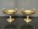 Pair of bronze sweet bowls.