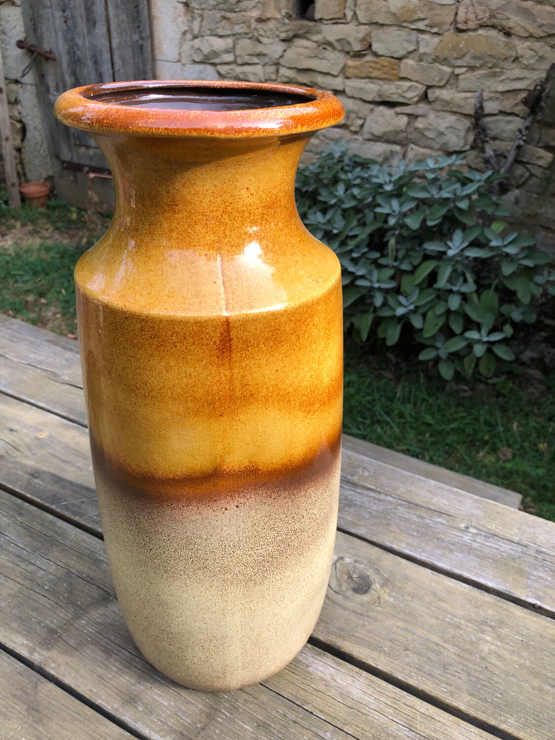 Enamelled vase W. Germany