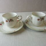 Old cups and under cups, Tulip, ceramic, Villeroy & Boch