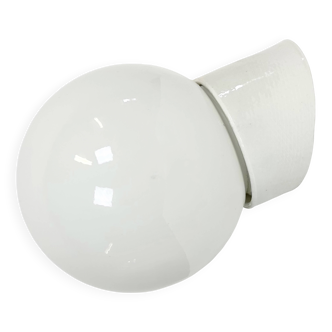 Vintage White Porcelain Wall Light, 1970s