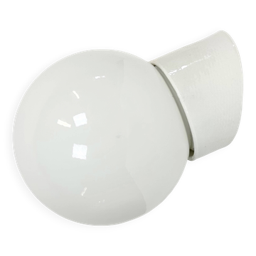 Vintage White Porcelain Wall Light, 1970s