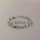French antique porcelain fruit bowl by E. Bourgeois