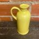 Old Yellow Glazed Ceramic Pitcher Vintage Kitchen #D427