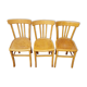 Three bistro chairs