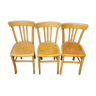 Three bistro chairs