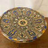 Pair of Antique SAFI Moroccan Glazed Terracotta Dishes from the 50s