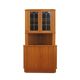 Teak corner display cabinet, Denmark, 1960s
