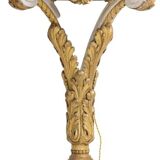 Louis XVI style gilded and lacquered wood console. Circa 1900.