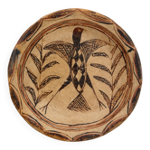 Ancient Berber dish from Kabylie featuring a bird, early 20th century.