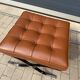 2x brand new original knoll barcelona relax + ottoman, venezia cognac leather