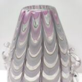 Lilac and Transparent Murano Glass Vase by Alberto Donà, Italy