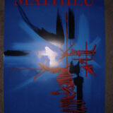 Affiche de peintre de mathieu ancienne