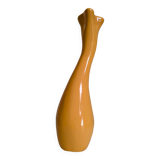 Vase en céramique jaune