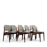 Set of 8 Arne Vodder 62 rosewood chairs