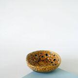 Ceramic vide-poche Fat Lava, yellow and black, 1970