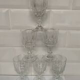 Set of 6 Luminarc Lance white wine glasses