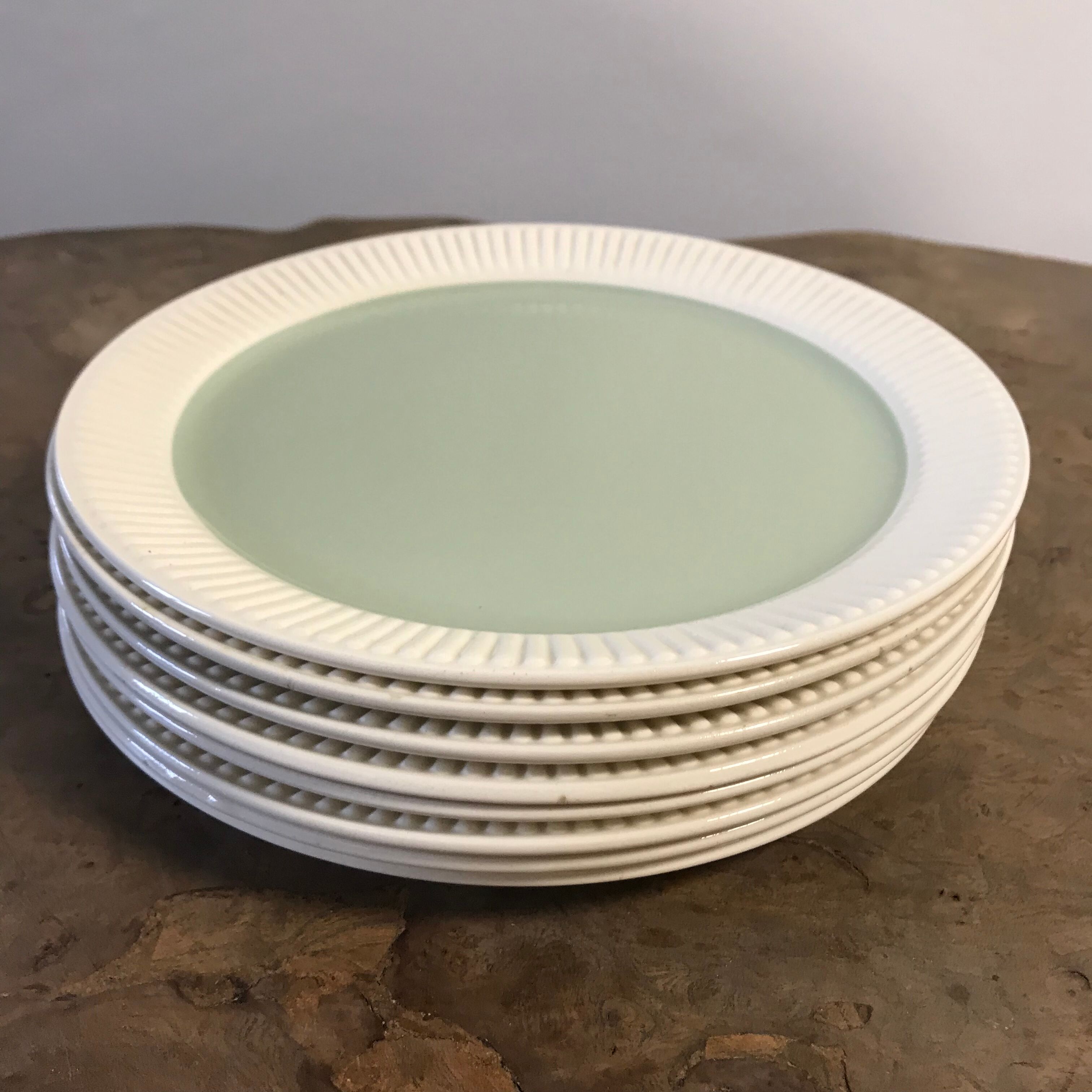 Set of 8 vintage flat plates capri by Villeroy Boch