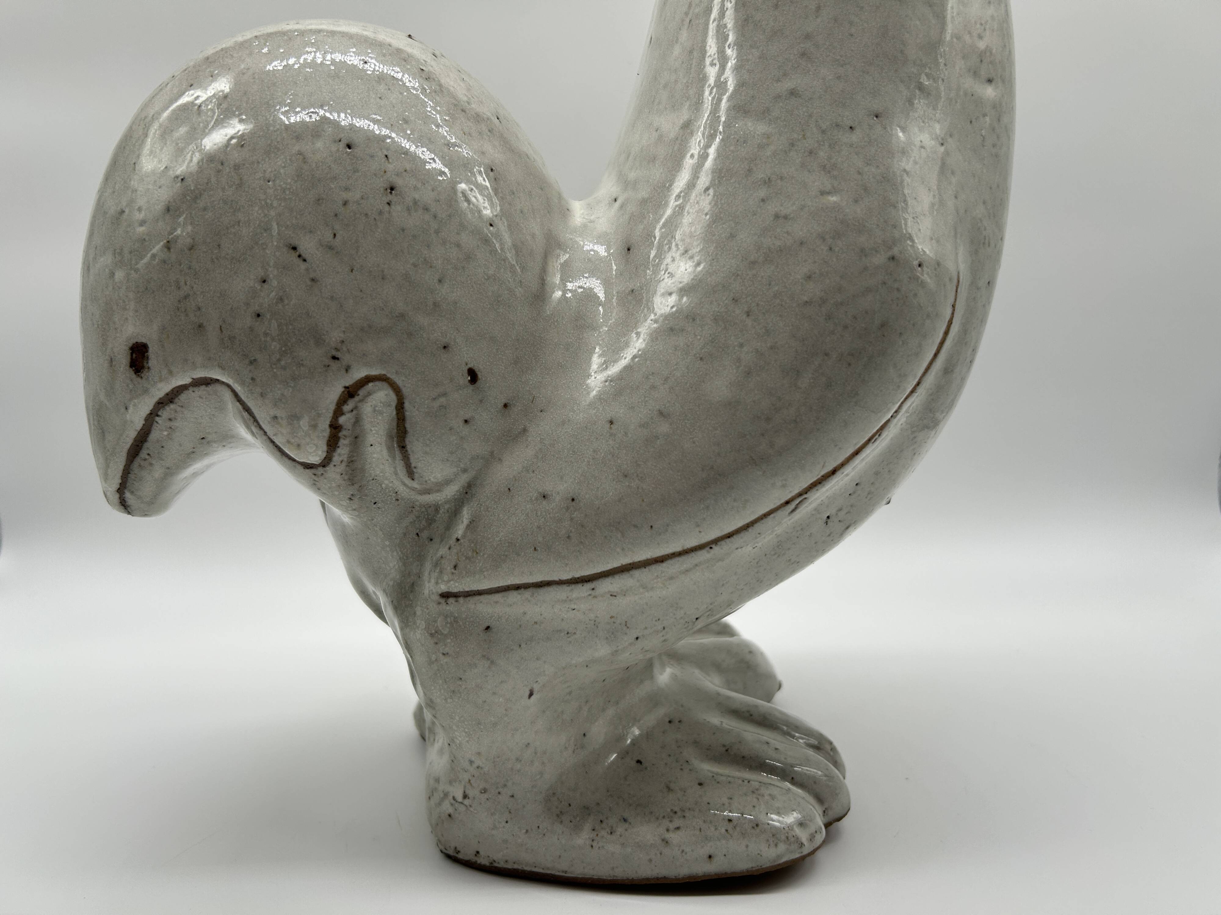 Glazed terracotta rooster