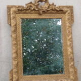 Mirror with molded pediment in Louis XVI style