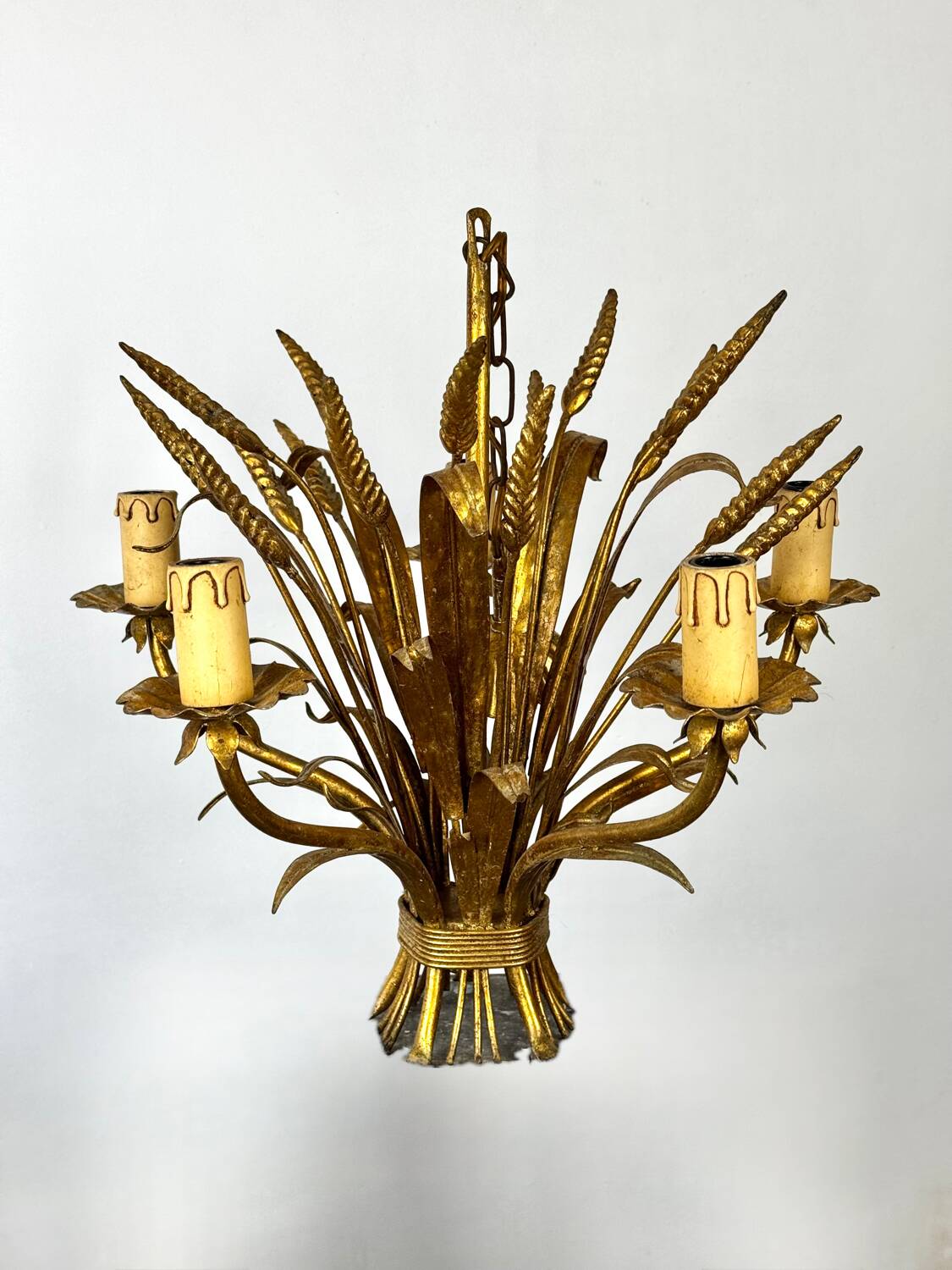 Wheat ear lustre attributed to Maison Jansen.