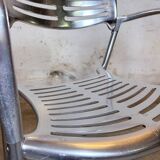 Work chair, designer chair Amat 3 Jorge Pensi Aluminum – Silver