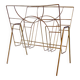 Art Deco style magazine rack in gilt metal - mid-20th century
