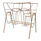 Porte-revue style Art Déco en métal doré - mid. XXème