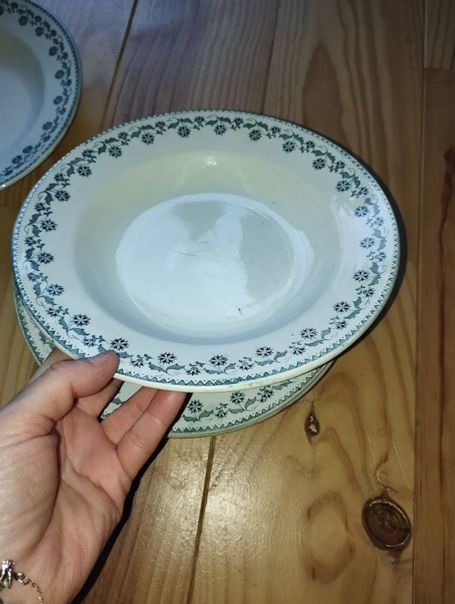 Assiettes Creuses “Georgette” Terre de Fer (6 pièces)