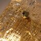 Pair of glass and brass wall lights by Carl Fagerlund for Orrefors.