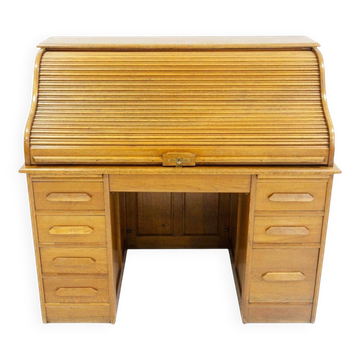 Secrétaire à tiroirs en Oak Oak Rolle Top