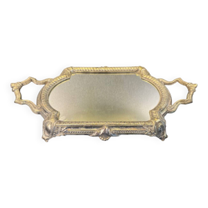 Plateau miroir en métal