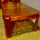 Art deco table 1920 in walnut with extensions, 8 people