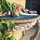 Antique patinated console