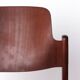 1 of 9 Vintage Lübke Stacking Chair, 1970s German Design, Dark Beech Wood