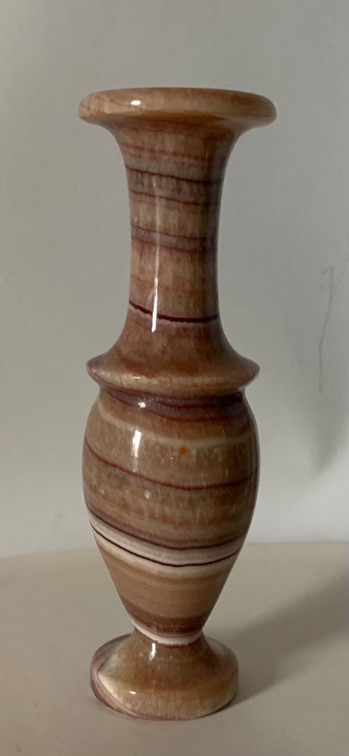 Pink onyx vase