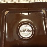 Glazed ceramic centrepiece signed Vila Clara