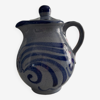 Vintage pitcher in glazed stoneware