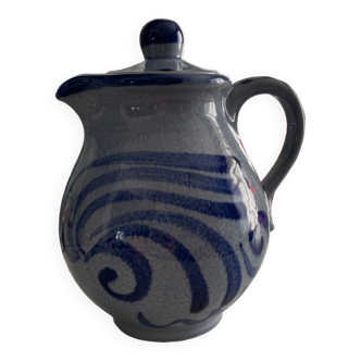 Vintage pitcher in glazed stoneware