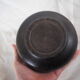 Large blackened wooden box mountain landscape folk art early / mid twentieth