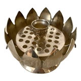 80s lotus flower candle holder