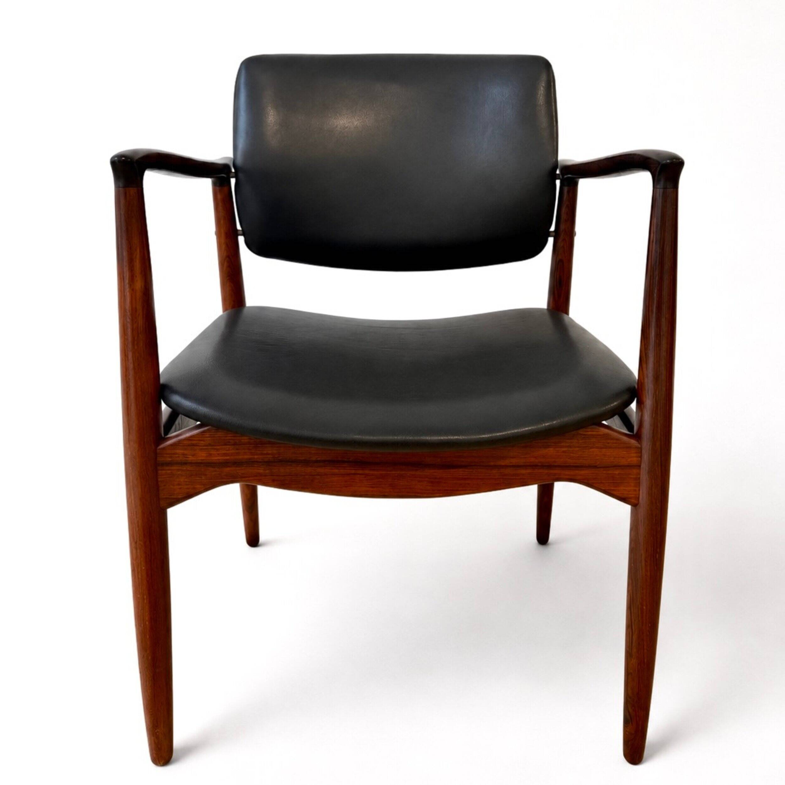 Captain armchair in rosewood by Erik Buch
