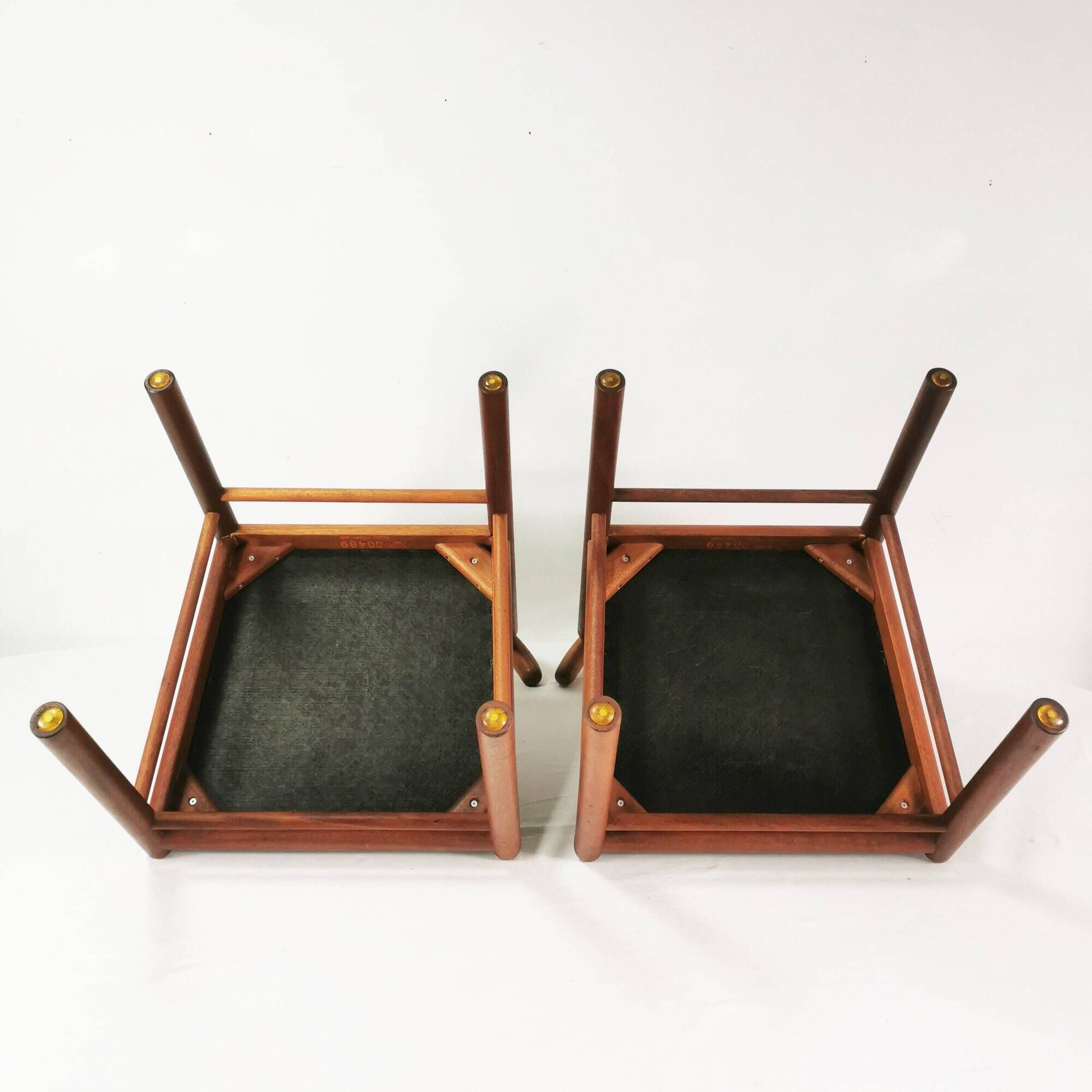 Ensemble de 6 chaises en teck, style Mid-Century, Danemark, années 1970.