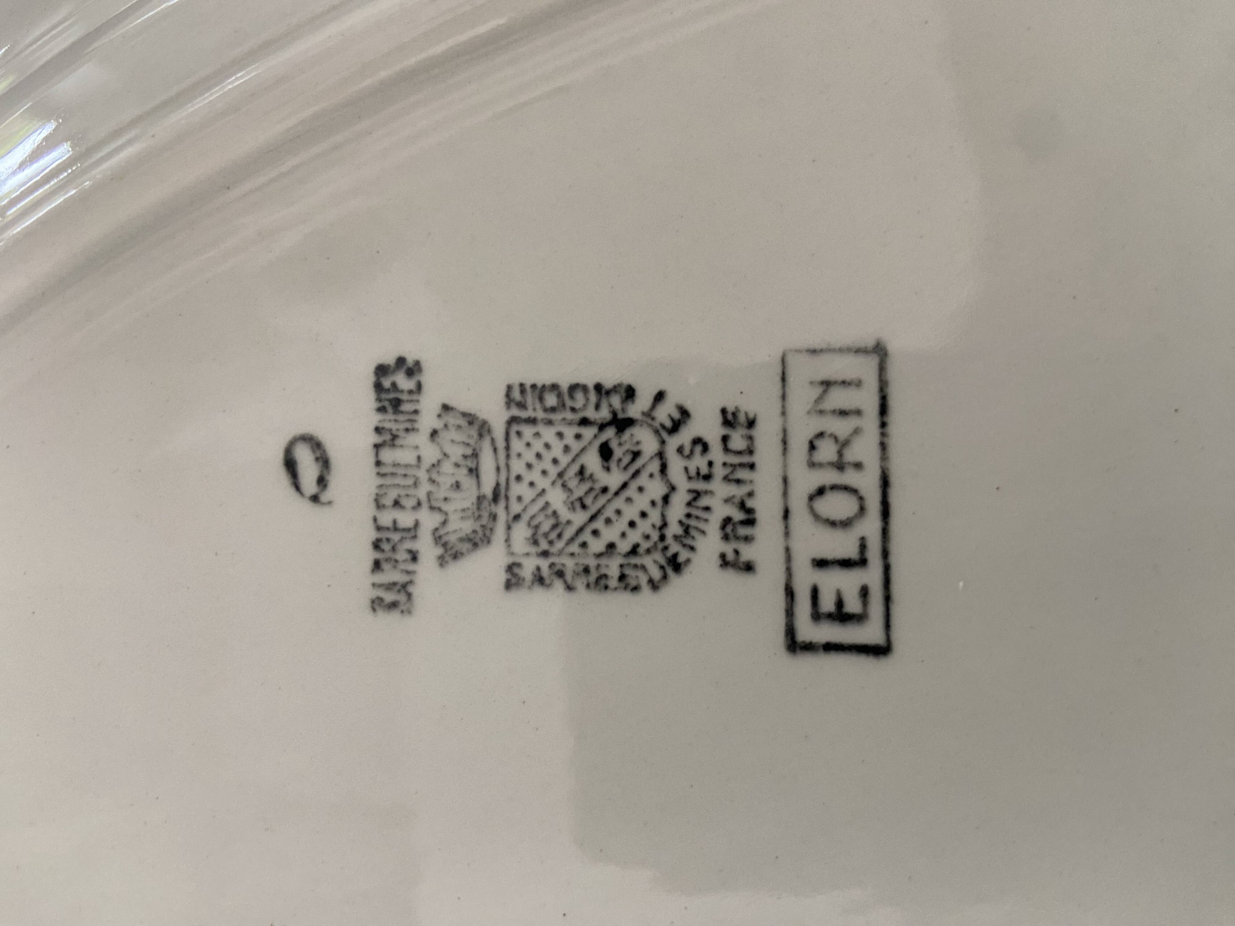 Série de 4 plats Digoin Sarreguemines "Elorn"