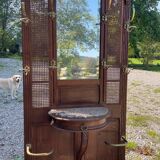 Vestiaire ou porte-manteau ancien en chêne