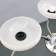 1950s Chrome and Glass Chandelier by Drukov, Czechoslovakia