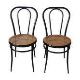 Bistro canned chairs