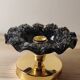 Black and gold Murano flower wall light