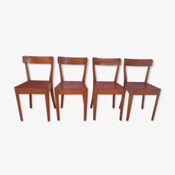Suite de 4 chaises bistrot vintage Diago